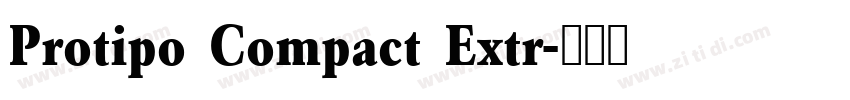 Protipo Compact Extr字体转换